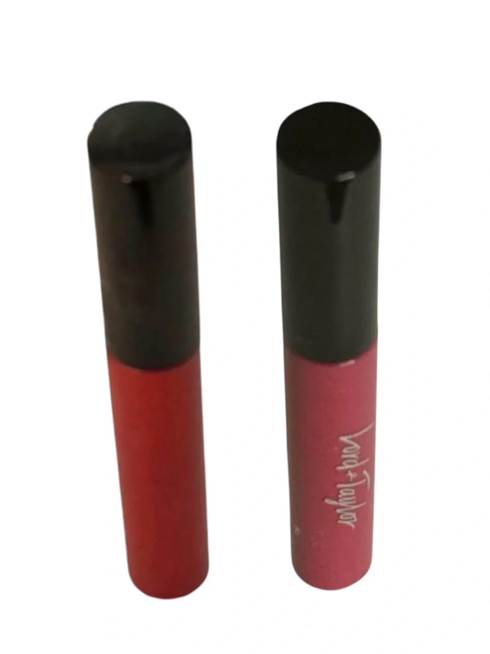 Lord & Taylor glam Matte Liquid Lipstick Dusty Rose & wine red bundle
